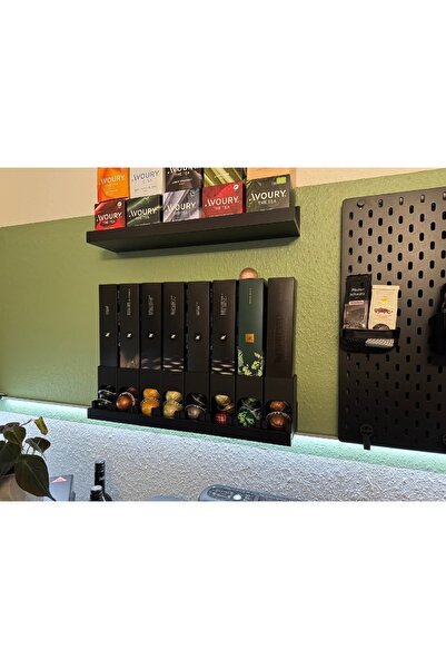 Lunar Solid 3'lü Set Nespresso Vertuo Uyumlu Pratik Kapsül Kutu Standı Organi...