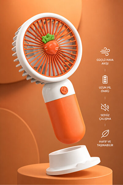 Blooming Plus Meyve Temalı Mini Taşınabilir Şarjlı El Fanı
