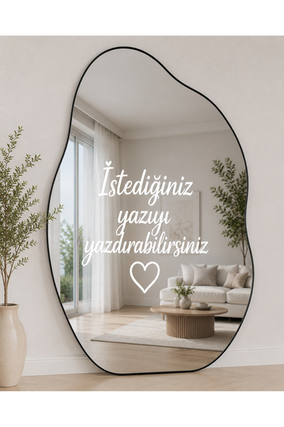 AlpiLeo Kişiye Özel Ayna Yazısı Sticker | İstenilen Yazı Yazılır | Cam Duvar ...