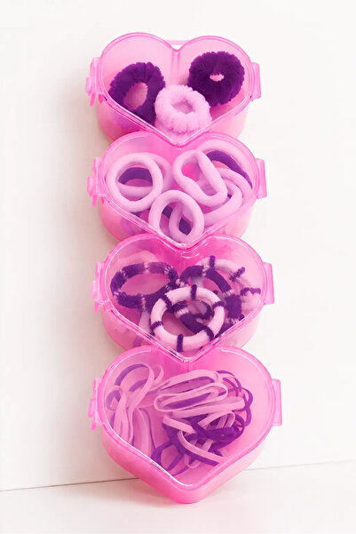 MakeWell Girls' Rubber Hair Clip Set in Box – Colorful Hair Clip Set (Mini Ru...