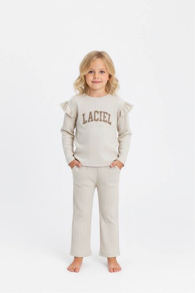 Laciel Prs Laciel Paris Ecru Ribbed Children's Set