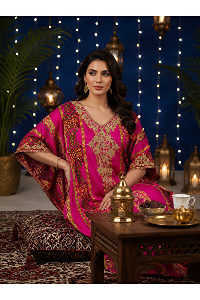 ASIAN Rafif Jalabiya Butterfly Model Cotton Fabric Available in 3 Colors