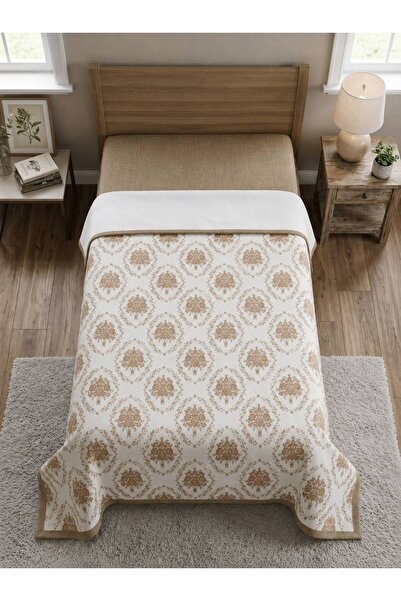 ŞENER HOME French Bouquet Pattern Printed 150X240 Cm. Single Person Single Pike