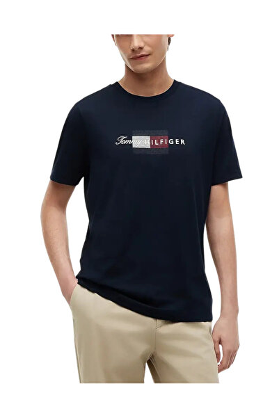 Tommy Hilfiger Ανδρικό T-shirt Navy Μπλε MW0MW43226-DW5