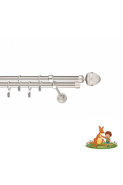 KLEIDECO Galerie dubla perdea Italia, Metal, Diametru 19mm, Capete Sorano, 24...
