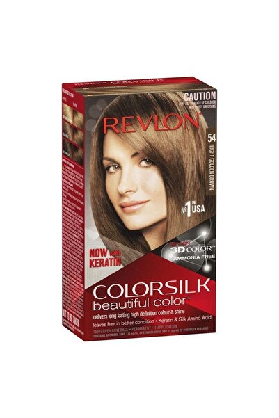 Revlon , Colorsilk, Permanent Hair Dye, 54 Light Golden Brown, 130 ml