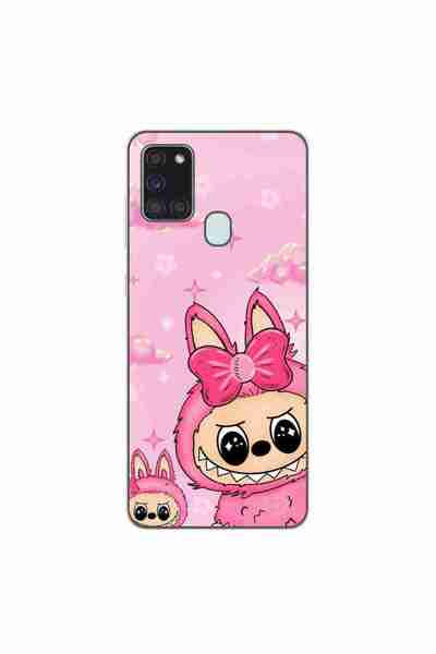 OEM Husa compatibila cu Samsung Galaxy A21s Silicon Gel Tpu Model Labubu Pink...