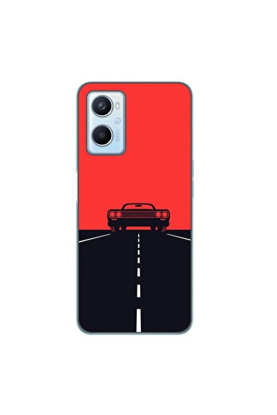 OEM Калъф, съвместим с Oppo A96 4G, силиконов гел TPU модел  "Червено небе Му...