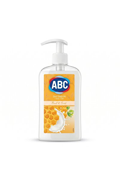 ABC Liquid Hand Soap Honey Milk 400ml, Dispenser Pump, Milk and Honey, Care
