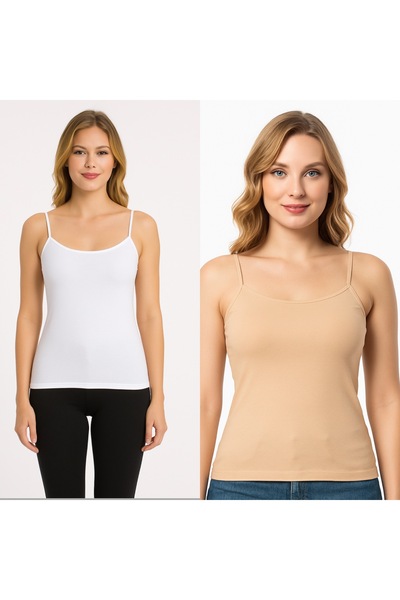 MİSSEMMA Women's Rope Strap Tank Top 2 Pieces