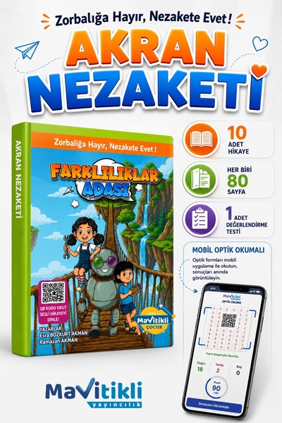 Mavitikli Yayıncılık MAVİTİKLİ Hikaye Seti - Zorbalığa Hayır, Nezakete Evet -...