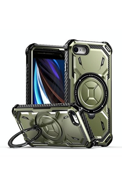 sscase MagSafe Holder Σκληρή Θήκη με Δαχτυλίδι Army Green (Apple iPhone SE 20...