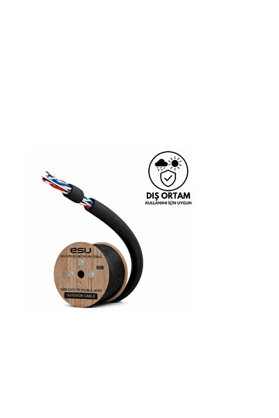 Midcom كابل إيثرنت ESU CAT6 للاستخدام الخارجي 300 متر 23 AWG 0.58 مم كابل إيث...