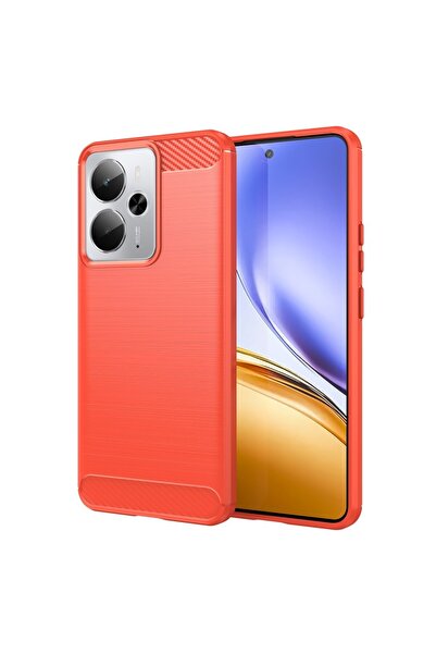 sscase Carbon Fiber Θήκη Σιλικόνης Red (Realme 14 5G / 14T 5G)