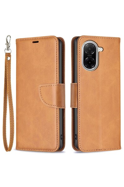 sscase Lambskin Texture Θήκη Πορτοφόλι Light Brown (Xiaomi Redmi A5 4G/Poco C...