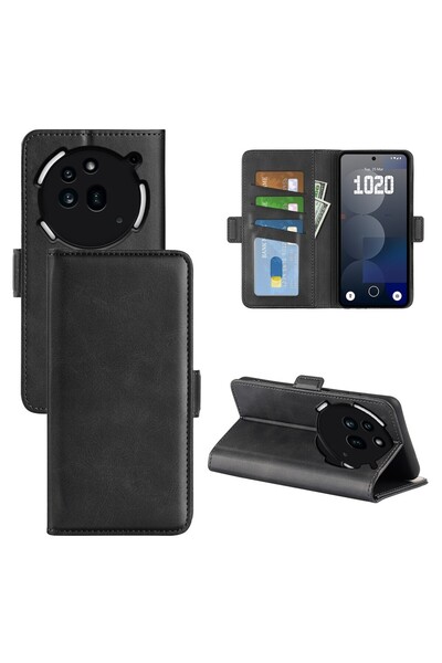 sscase Double Buckle Θήκη Πορτοφόλι Black (Nothing Phone (3a) Pro)