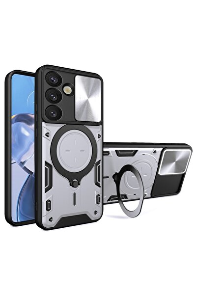 sscase Sliding Camshield Σκληρή Θήκη με Δαχτυλίδι Silver (Samsung Galaxy S26 5G)