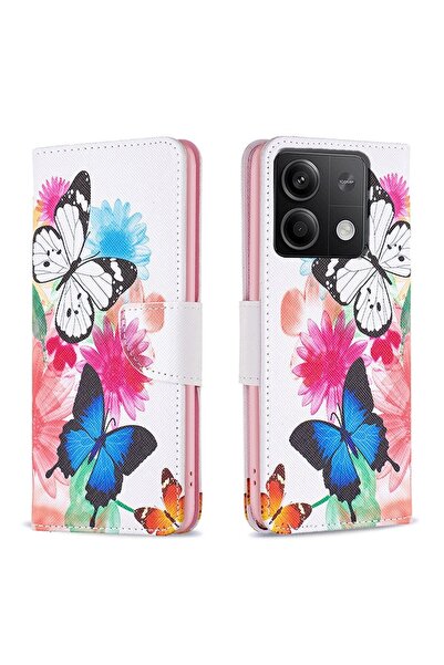 sscase Colored Drawing Θήκη Πορτοφόλι Butterflies (Xiaomi Redmi Note 13 4G)