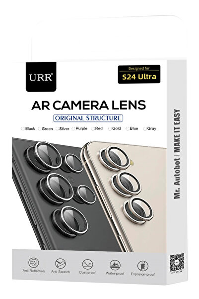 Fuchsia Urr Samsung Galaxy S25 Ultra Ar Camera Lens Protector - Black