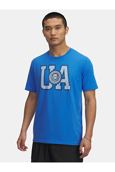 Under Armour Tricou bărbătesc UA COLLEGE CREST LOGO SS-BLU