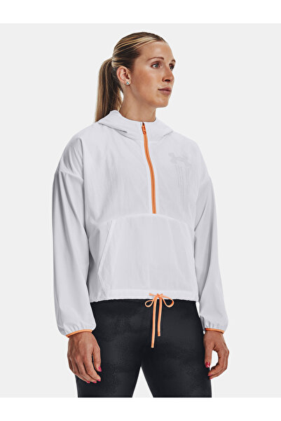 Under Armour Bunda Jachetă Grafică Țesută - Alb