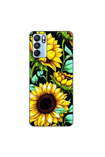 OEM Husa compatibila cu Oppo Reno6 5G Silicon Gel Tpu Model Floarea Soarelui AI