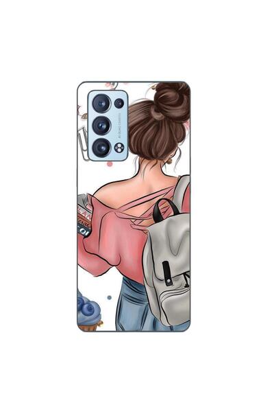 OEM Husa compatibila cu Oppo Reno6 Pro 5G Silicon Gel Tpu Model Girl Fashion ...