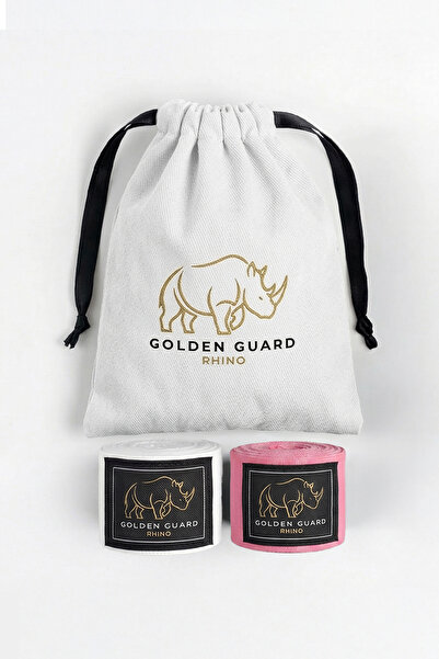 Golden Guard Rhino 4 Metre Beyaz-Pembe Boks Kickboks Muaythai Sanda Mma El Ba...