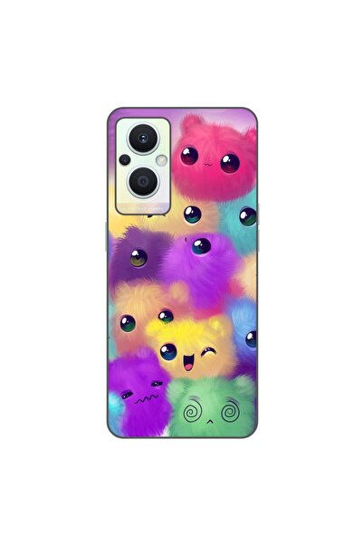 OEM Husa compatibila cu Oppo Reno7 Lite Silicon Gel Tpu Model Pufosi Colorati