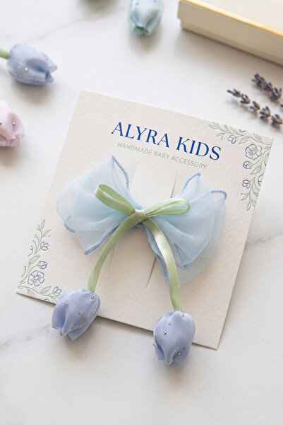 ALYRA Laleli Clip Buckle Baby Girl and Child Hair Clip Ecru Pink Blue Salmon ...