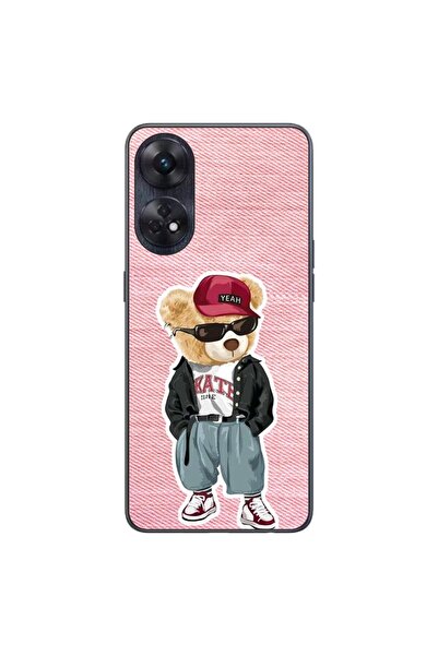 OEM Калъф, съвместим с Oppo Reno8 T 4G, силиконов гел TPU, с десен  "Розова м...