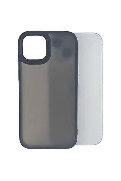 DAMUR Husă de protecție, pentru Apple iPhone 15, Mat satinat, din PC, Negru