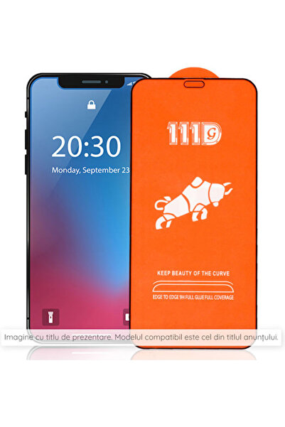 Techsuit 111D 3D Πλήρης Κόλλα Πλήρες Κάλυμμα Οθόνης Σκληρυμένο Γυαλί Μαύρο (H...