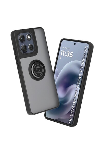 DAMUR Husă de protecție TPU cu inel pentru Motorola Moto G86 Power, Inel magn...