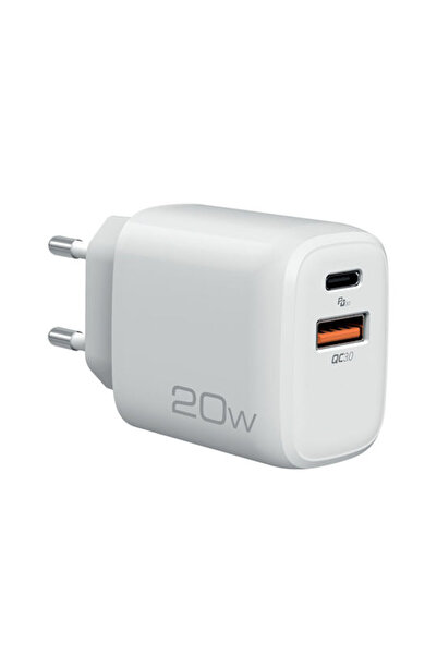 Nod Φορτιστής χωρίς καλώδιο με θύρα USB-A και θύρα USB-C, 20W Γρήγορη Φόρτιση...