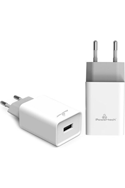 POWERTECH Φορτιστής Χωρίς Καλώδιο με Θύρα USB-A 20W Γρήγορη Φόρτιση 3.0 Λευκό...