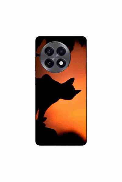 OEM Husa compatibila cu OnePlus 13R Silicon Gel Tpu Model Halloween Pisica Ne...
