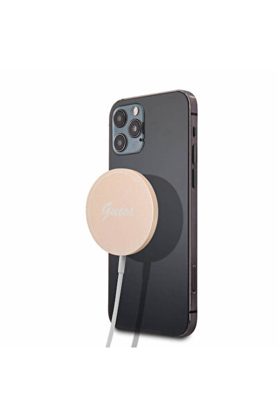 Guess Ασύρματος Φορτιστής (Qi Pad) 15W Χρυσός (GUCBMSLRD)