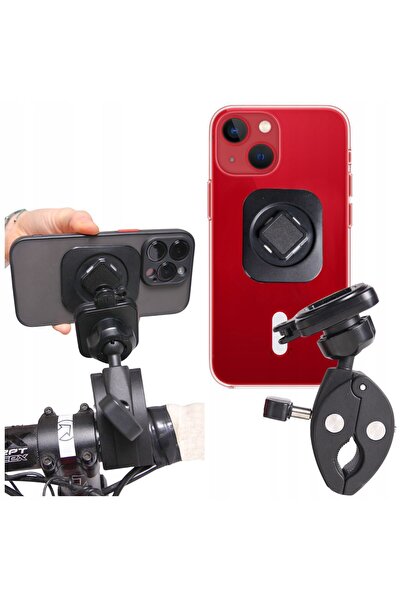 Mardil Bike Phone Mount One-Touch 360° Universal Black, Stable Handlebar Holder