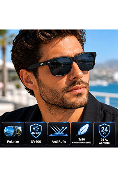 EXELİNE Col 119 New Premium Series Rb Model Polarized Men's Sunglasses-Polari...