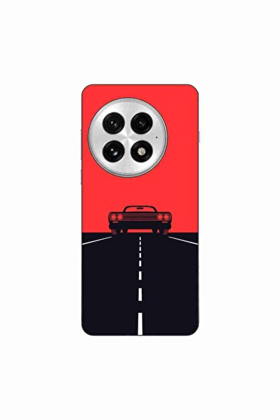 OEM Θήκη συμβατή με OnePlus 13, από σιλικόνη gel TPU, μοντέλο Red Sky Muscle Car