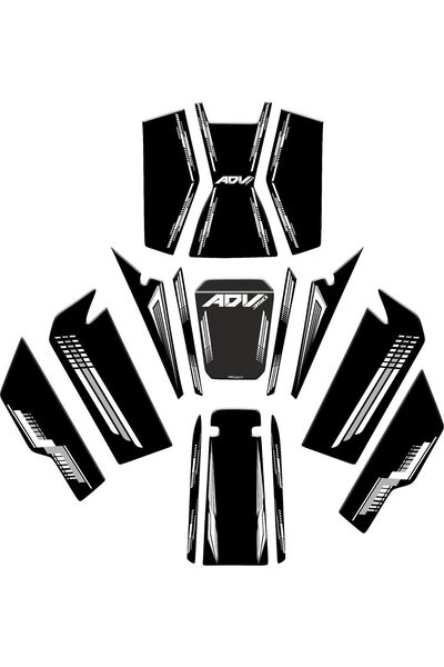 Rebon MotoDesign HONDA ADV 350 UYUMLU TANK PAD FULL SET