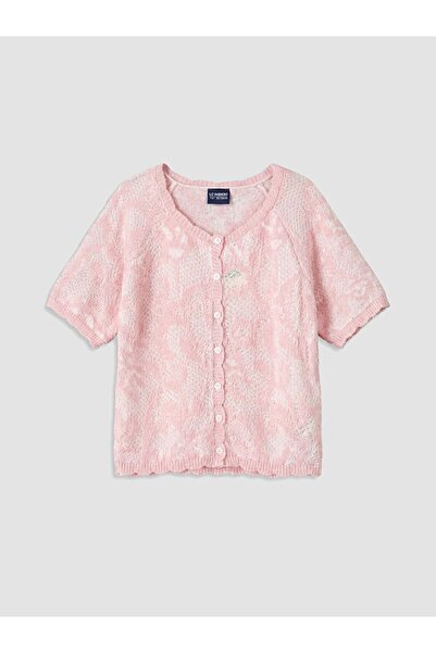 LC Waikiki Lcw Kids Patterned Girls' Knitwear Cardigan