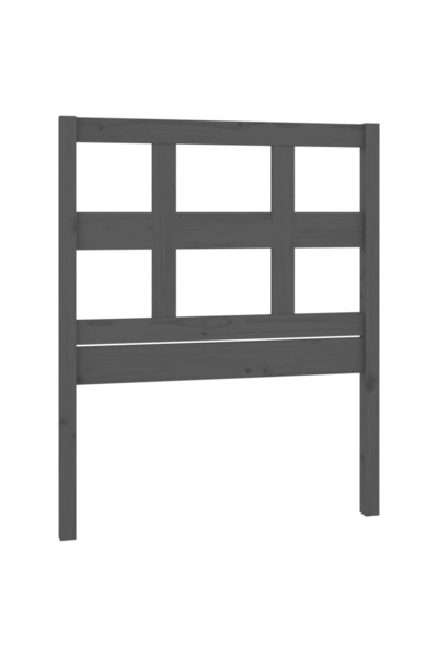 vidaxl Tăblie de pat, gri, 95,5x4x100 cm, lemn masiv de pin