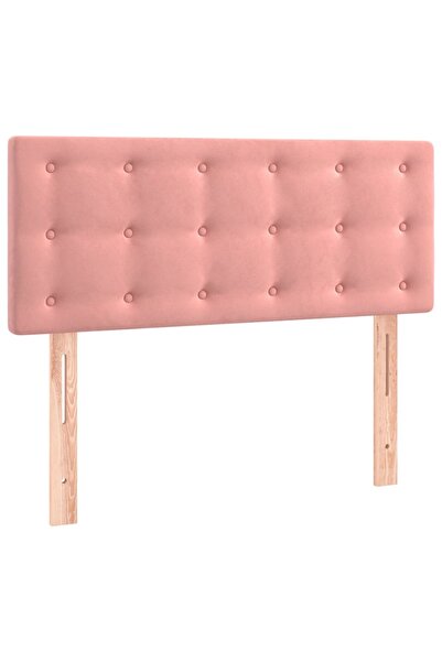 vidaxl Bedside table, pink, 80x5x78/88 cm, Velvet