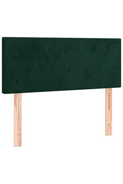 vidaxl Tăblie de pat, verde închis, 100x5x78/88 cm, catifea