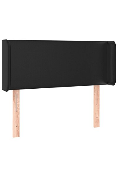 vidaxl Black headboard with wings 83x16x78/88 cm eco- Leather