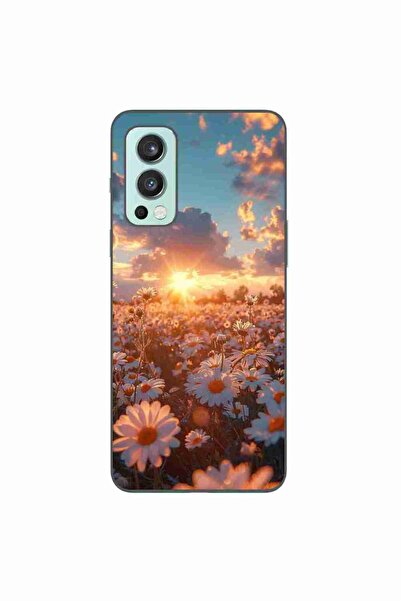 OEM Husa compatibila cu OnePlus Nord 2 Silicon Gel Tpu Model Rasarit cu Flori