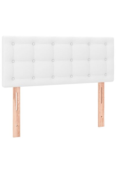 vidaxl Bed headboard, white, 90x5x78/88 cm, eco- Leather