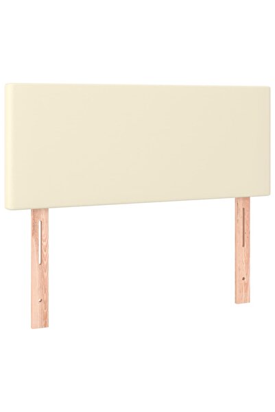 vidaxl Tăblie de pat, crem, 100x5x78/88 cm, piele ecologică